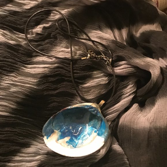 Seashell Boho rare Unique Vintage Rare One of a Kind Handmade Necklace - Picture 14 of 16